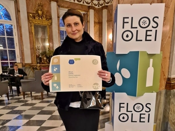 Ocenění OLIVUM s.r.o. - nejlepší importéři prémiových olivových olejů